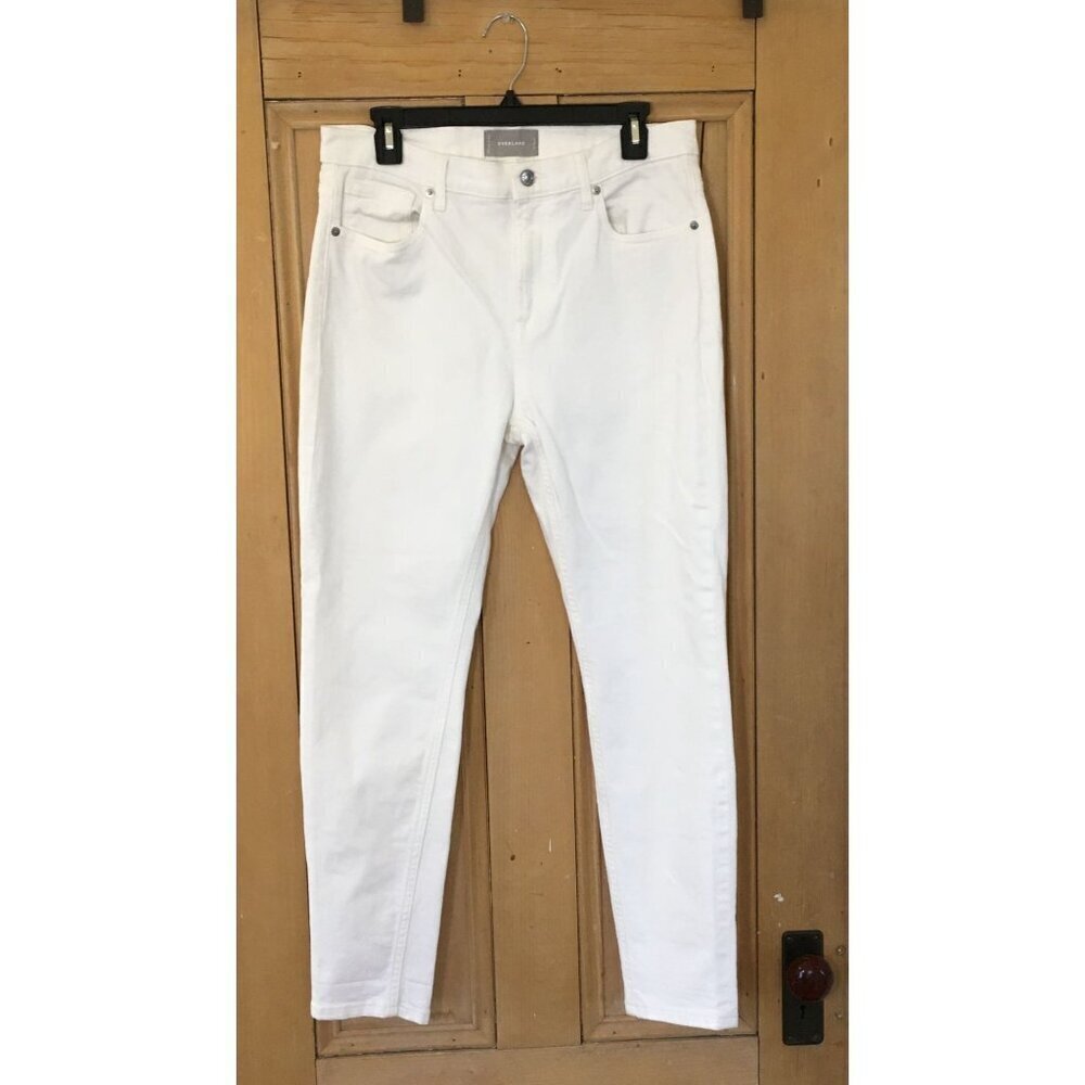 Everlane Womens The High Rise Straight Leg Denim Jeans Size 31 Reg. White SP EXC - Picture 2 of 11